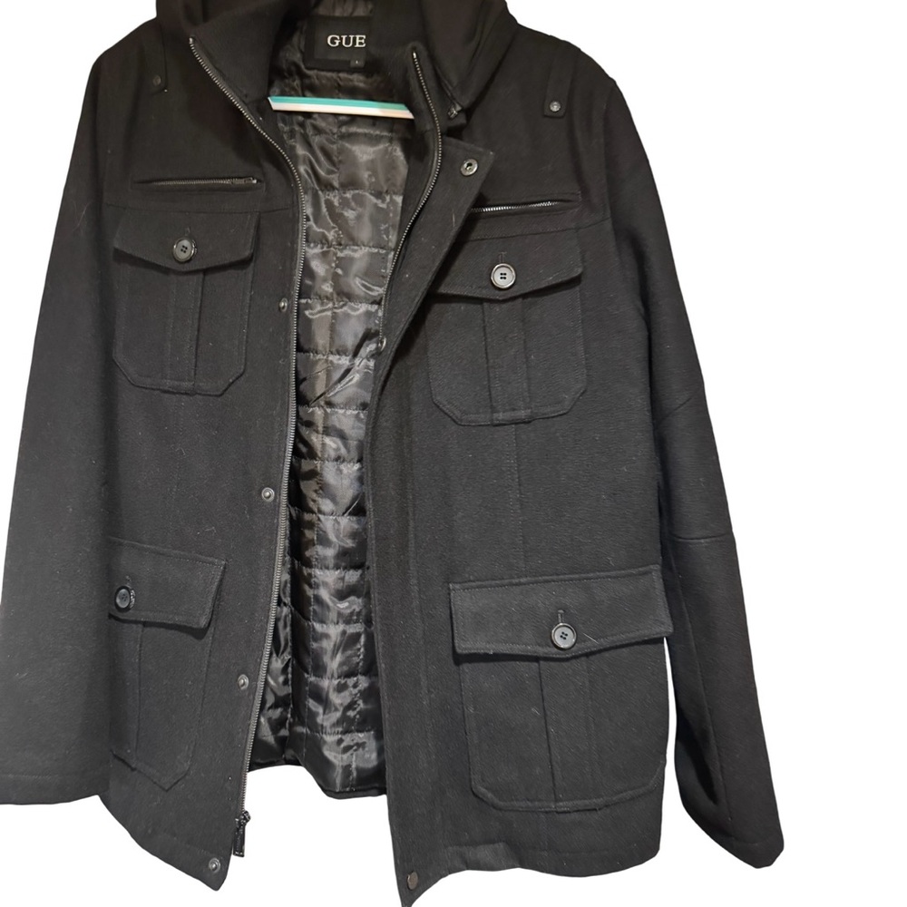 ☃️Guess Black Military Field Jacket